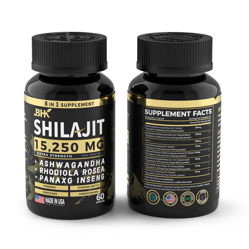 Shilajit en cápsulas y resina