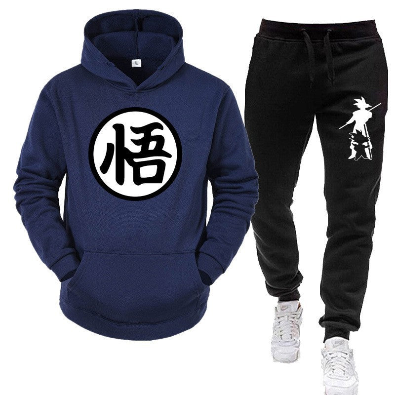 Conjunto deportivo con capucha y estampado
