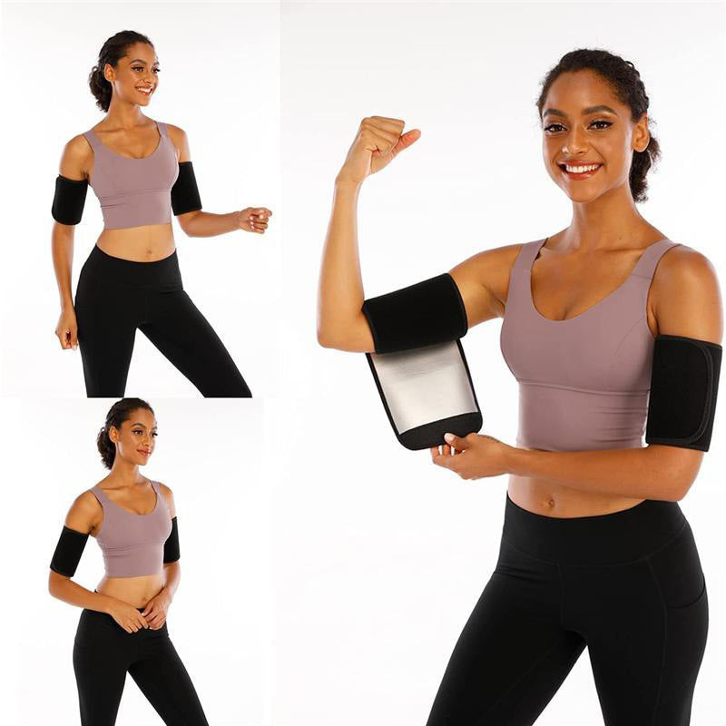 Protectores de muñeca y brazo para ejercicio físico, reducen grasa y sudor, correas de mano para correr, protectores de brazo y codo para fitness.