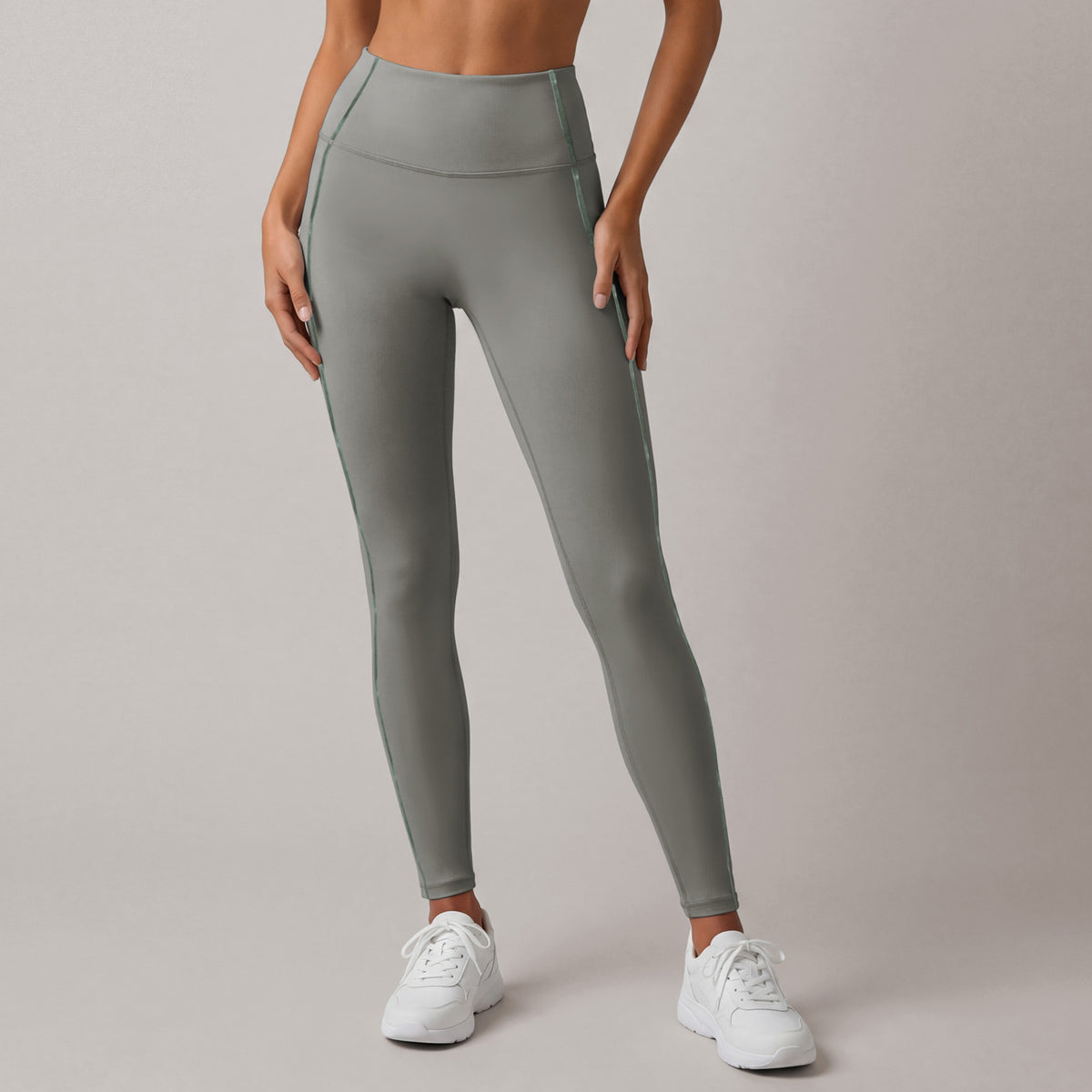 Leggings capri deportivos de cintura alta para mujer