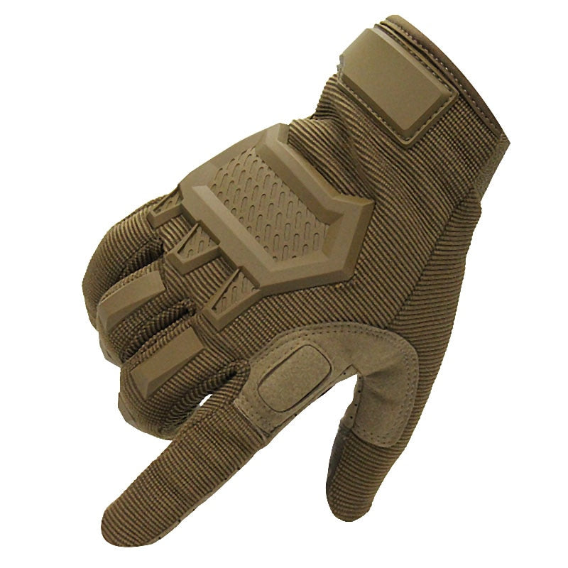 Guantes deportivos de dedos completos con refuerzo