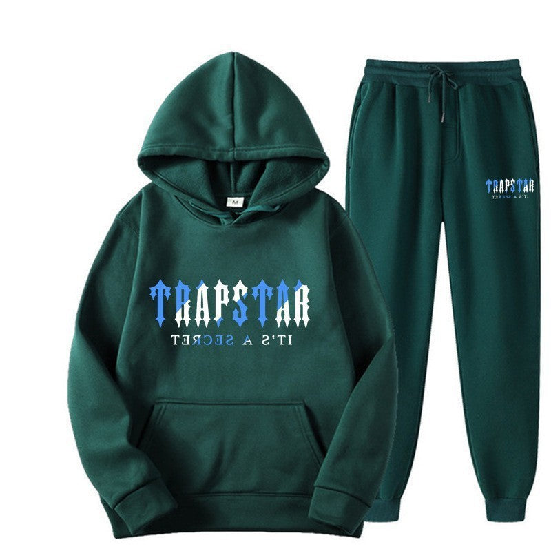 Conjunto deportivo casual con sudadera con capucha para hombre