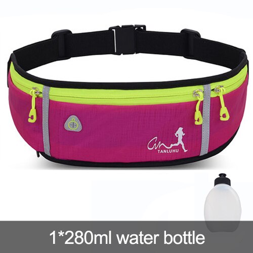 Riñonera deportiva profesional para correr, antirrobo, impermeable, con portabotellas, para hombres y mujeres