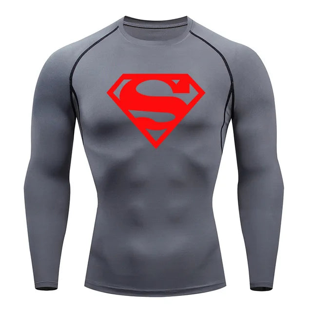 Ropa de Hombre Invierno Primera Capa Camiseta de Manga Larga Gimnasio Correr Camiseta Deportiva Térmica Interior Parte Superior Cálida Sudadera