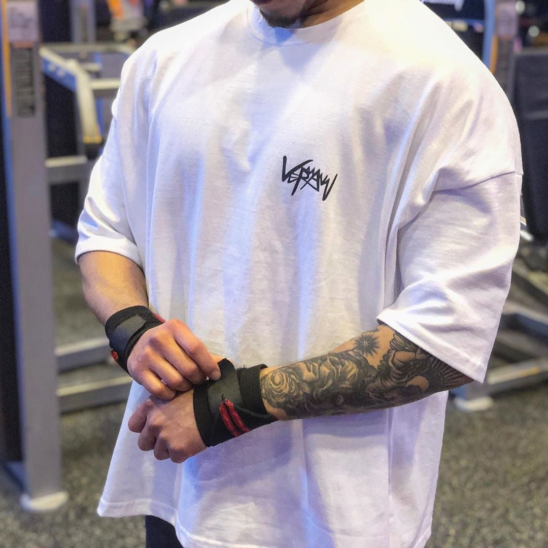 Camiseta deportiva de algodón para hombre