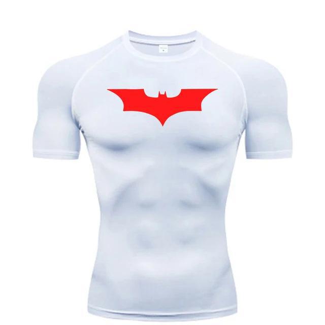 Camiseta deportiva de compresión de manga corta