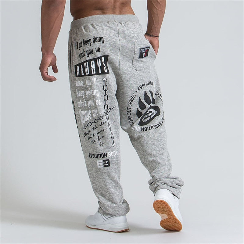 Pantalón jogger deportivo de algodón para hombre