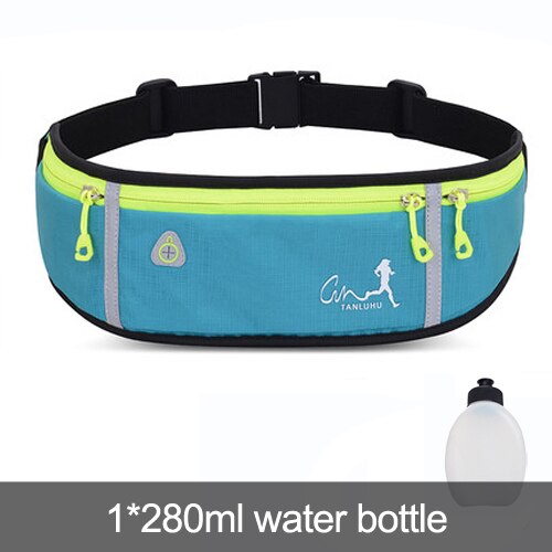 Riñonera deportiva profesional para correr, antirrobo, impermeable, con portabotellas, para hombres y mujeres
