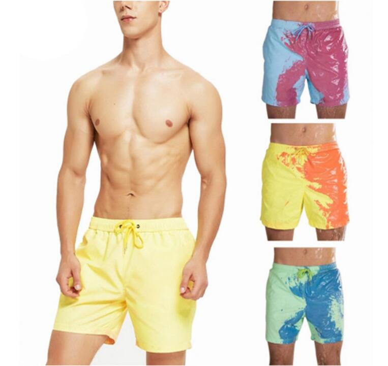 Pantalón corto de baño con cambio de color para hombre