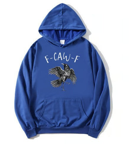 Sudadera con estampado de cuervo para hombre