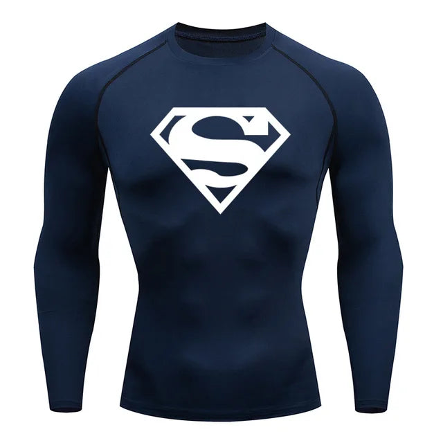 Camiseta térmica de manga larga para hombre
