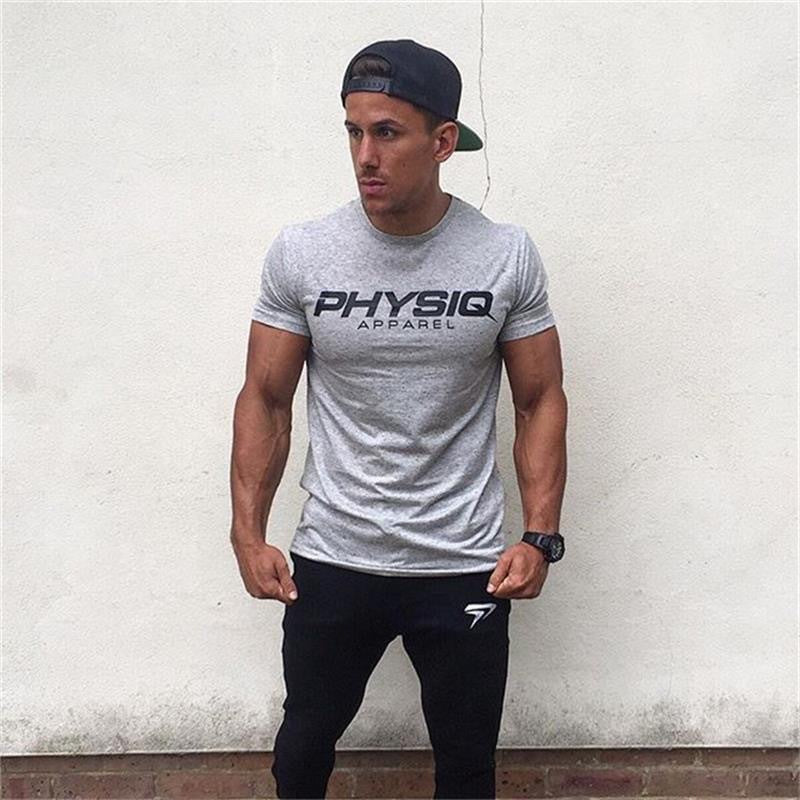 Camiseta de entrenamiento transpirable para hombre, deportiva, casual, para verano y fitness muscular