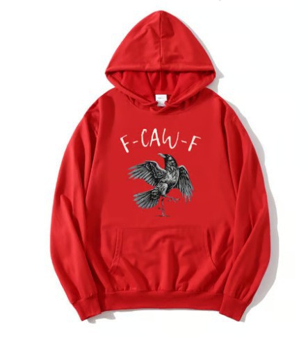 Sudadera con estampado de cuervo para hombre