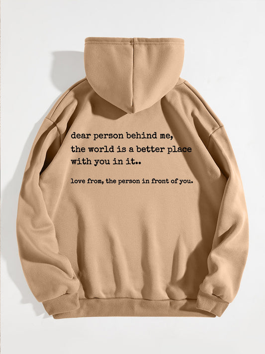 Sudadera de salud mental con mensaje estampado