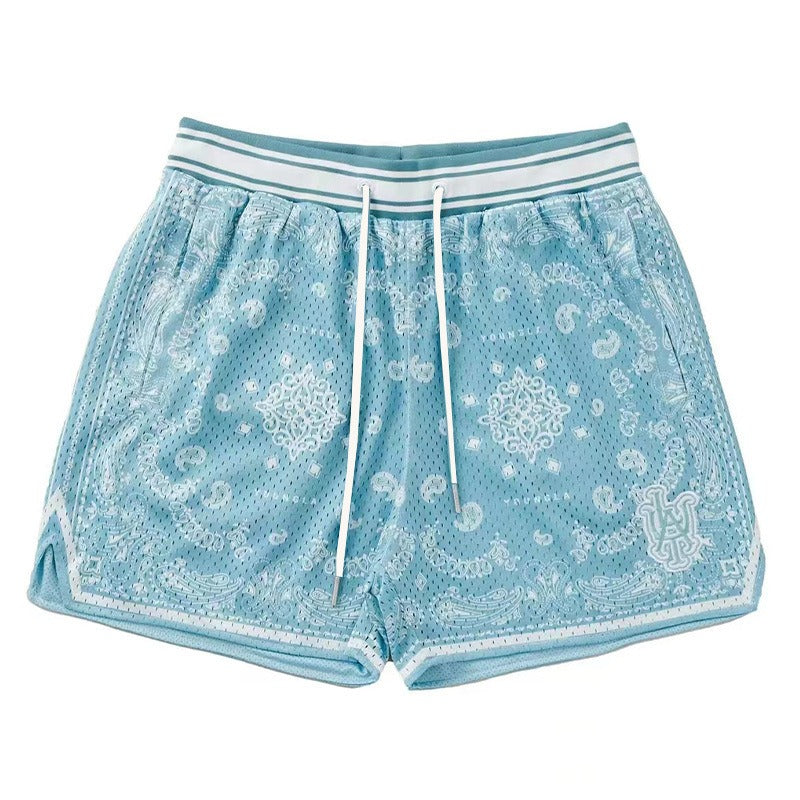 Pantalones cortos de fitness para correr y baloncesto, transpirables y de secado rápido