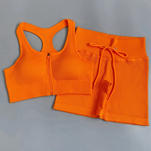 Conjunto deportivo de mujer con leggings de cintura alta