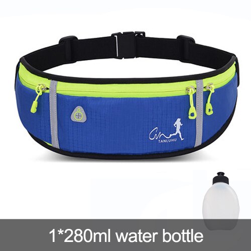 Riñonera deportiva profesional para correr, antirrobo, impermeable, con portabotellas, para hombres y mujeres