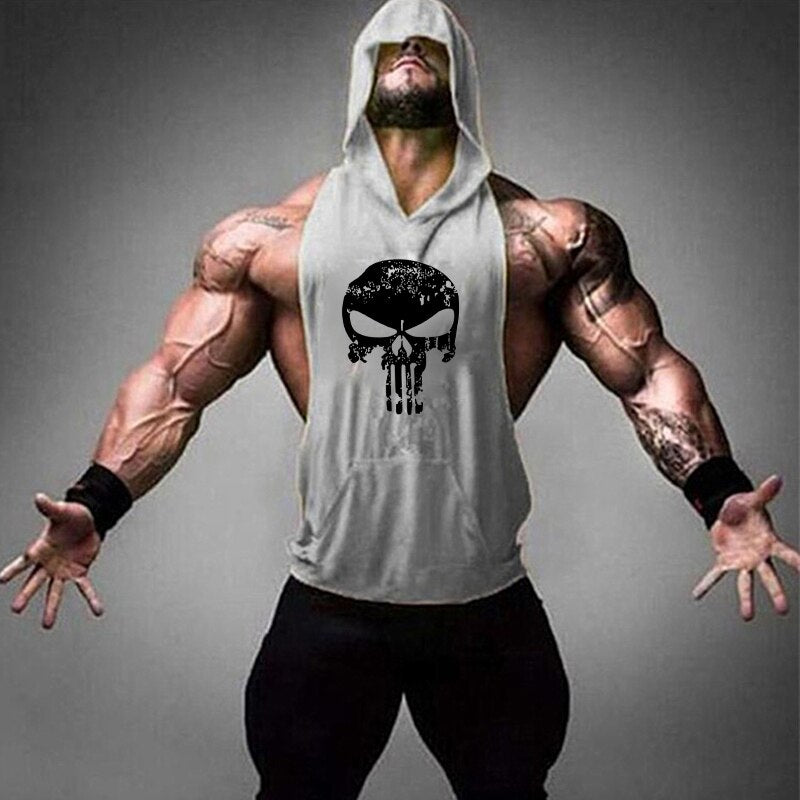 Camiseta de tirantes de algodón para entrenamiento de hombre