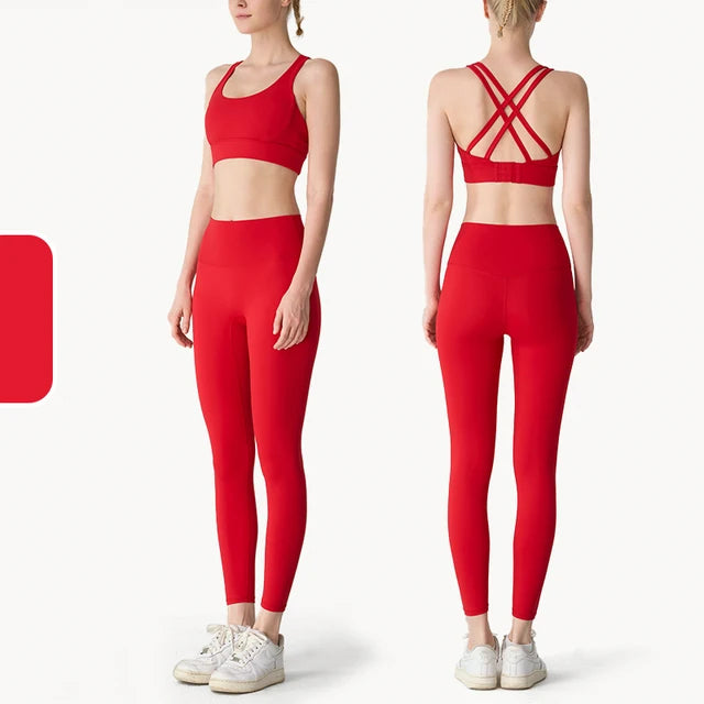 Conjunto deportivo de yoga para mujer de dos piezas