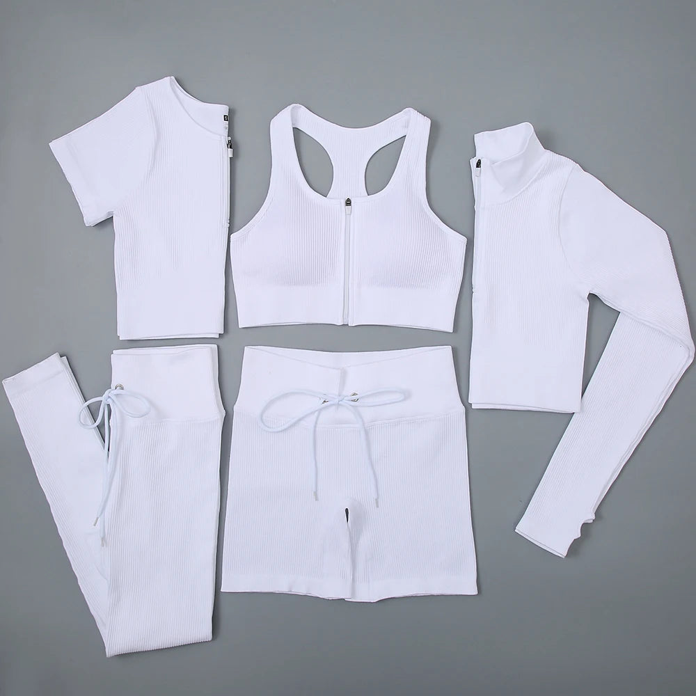 Conjunto deportivo de mujer con leggings de cintura alta