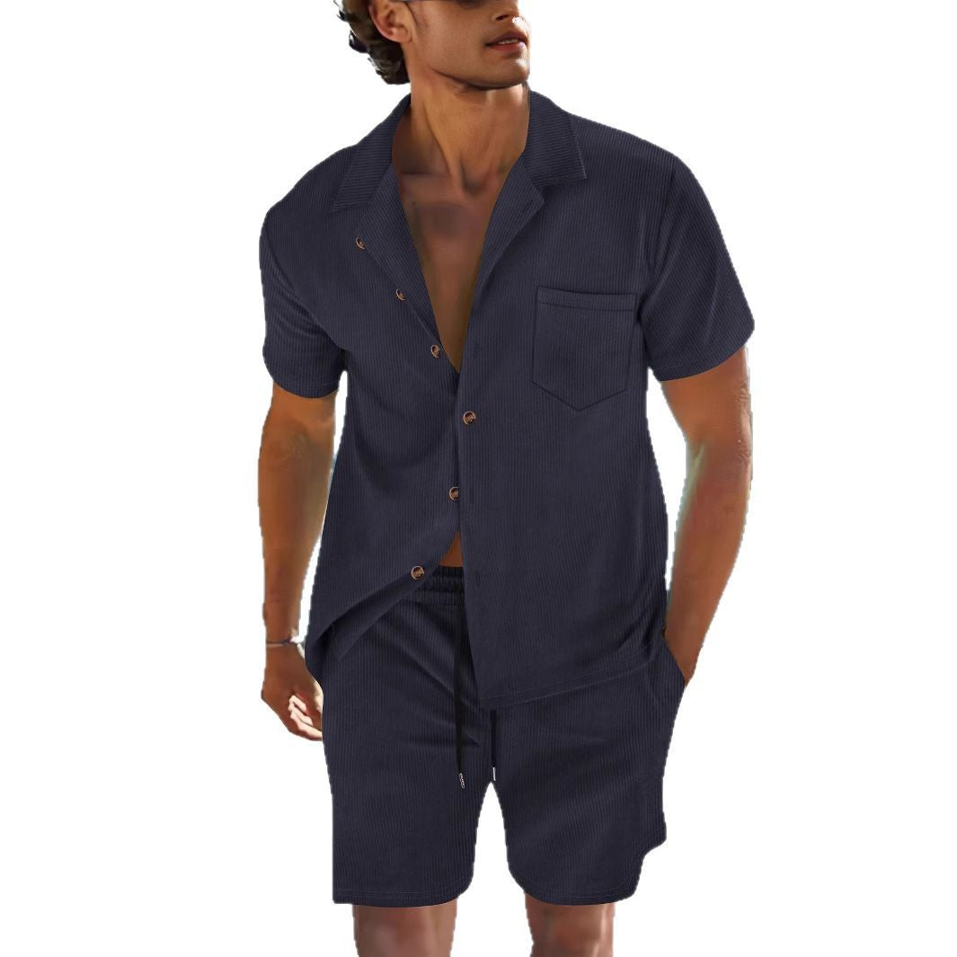 Conjunto de ropa deportiva casual: shorts y camiseta
