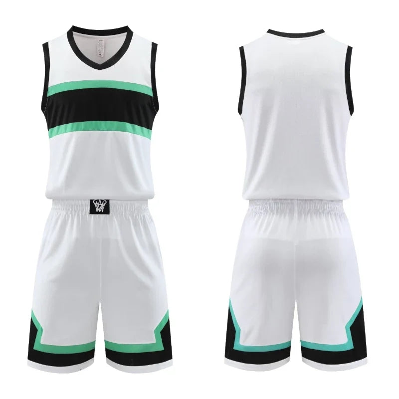 Conjunto de Baloncesto Talla Grande para Hombre – Camiseta Sin Mangas y Pantalón, Personalizable