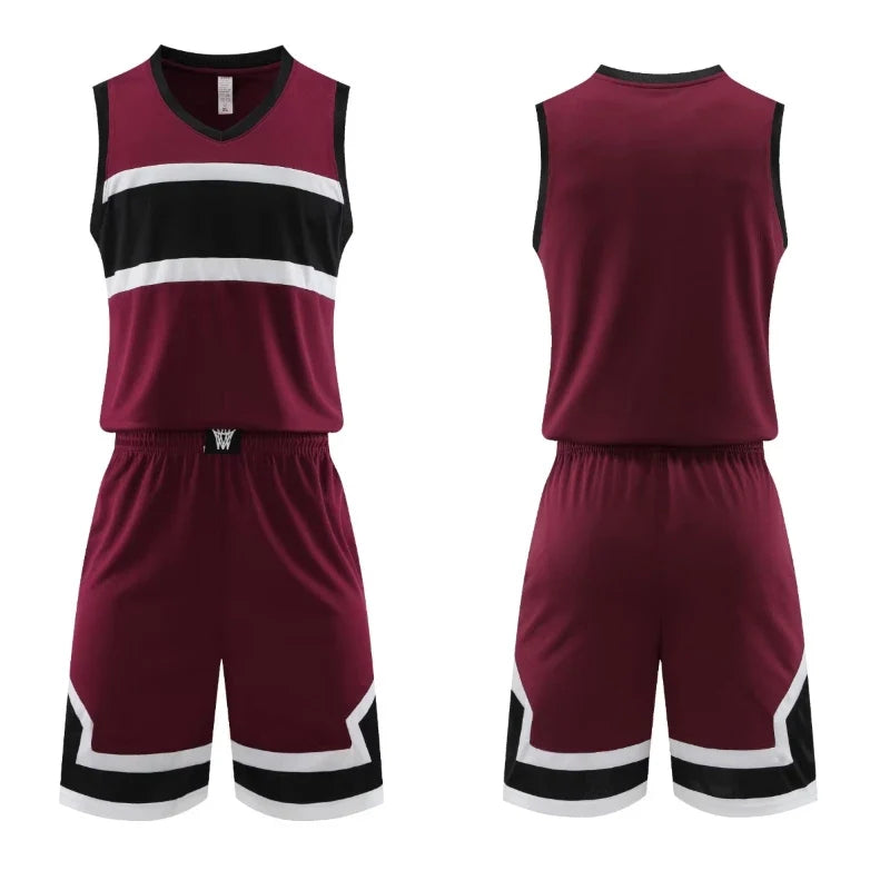 Plus Size Mens Oversized Basketball Jersey Set Sleeveless Shirt and Pants Print-2