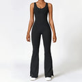 Monos de yoga para mujer, pantalones acampanados, conjuntos de fitness, petos de gimnasio, ropa de entrenamiento, trajes deportivos, mono de mujer