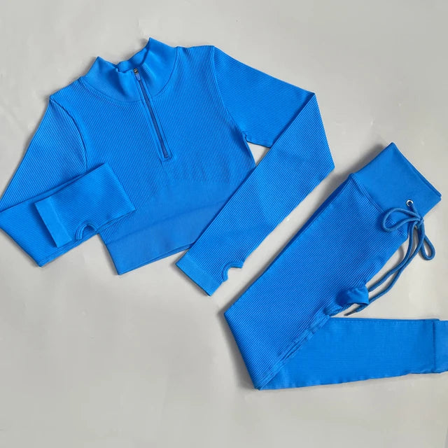 Conjunto deportivo de mujer con leggings de cintura alta