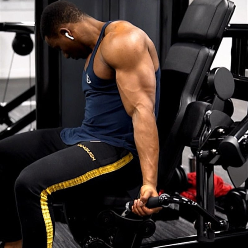 Pantalones de chándal para hombre, tipo jogger, de culturismo, fitness, para gimnasio, entrenamiento, deporte