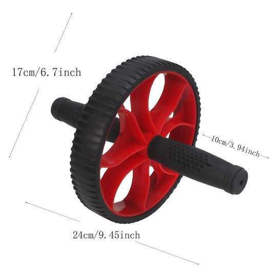 Rueda abdominal de una rueda para entrenamiento del tronco – Roja