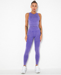 Conjunto deportivo de top y leggings para mujer