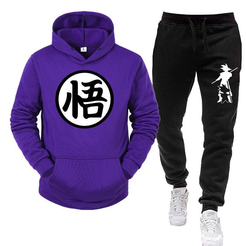 Conjunto deportivo con capucha y estampado