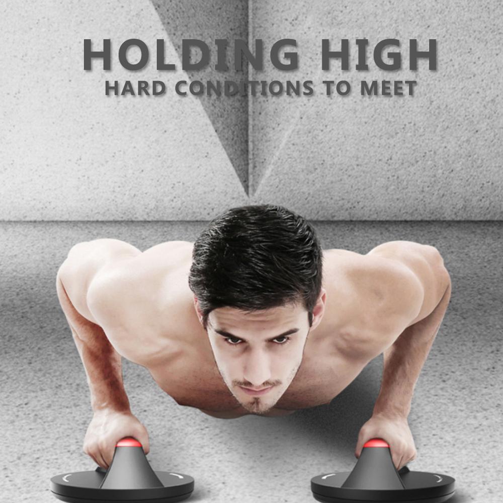 Dispositivo de fitness para abdominales y flexiones, equipo pequeño de entrenamiento muscular para el hogar, giratorio 360 grados, redondo