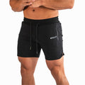 Pantalones cortos deportivos para hombre con bolsillo con cremallera, malla transpirable para running y playa