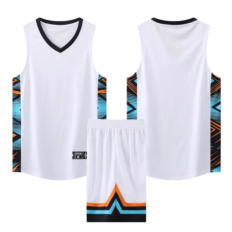 Conjunto de Camiseta y Pantalón de Baloncesto Personalizado para Jóvenes – Secado Rápido y Transpirable