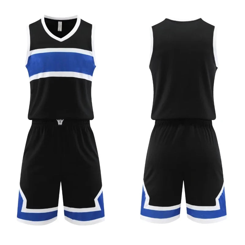 Conjunto de Baloncesto Talla Grande para Hombre – Camiseta Sin Mangas y Pantalón, Personalizable