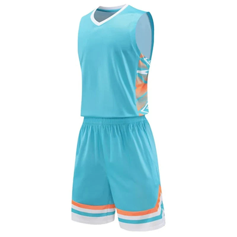Conjunto de Camiseta y Pantalón de Baloncesto Personalizado para Jóvenes – Secado Rápido y Transpirable