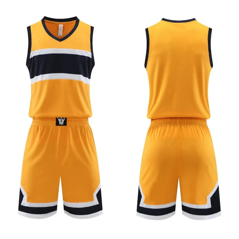 Plus Size Mens Oversized Basketball Jersey Set Sleeveless Shirt and Pants Print-0
