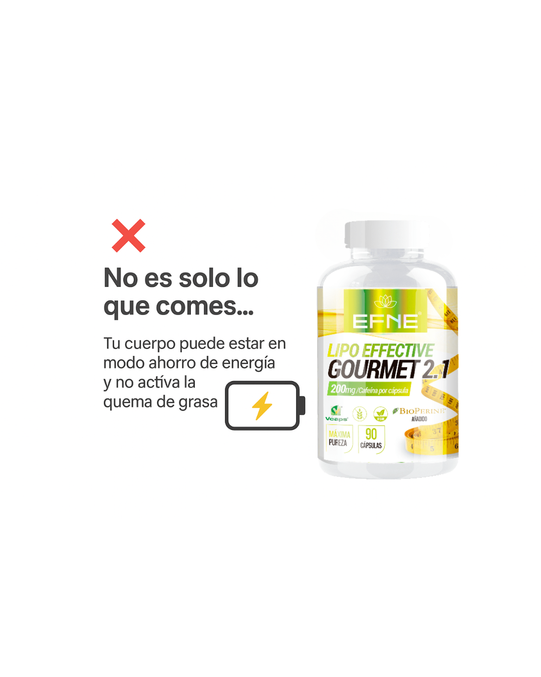 Lipo Effective EFNE 90 cápsulas – Activación y definición