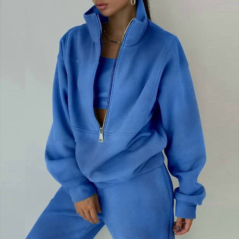 Conjunto deportivo de dos piezas con sudadera para mujer