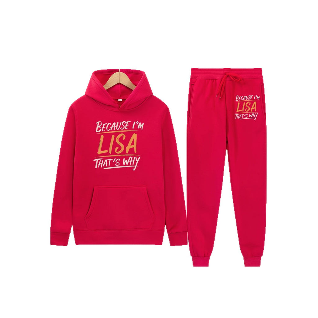 Cute Bear Print Fleece Hoodie Set for Women, Casual Loose Fit, Comfortable Tracksuit, Soft and Warm Sweatshirt