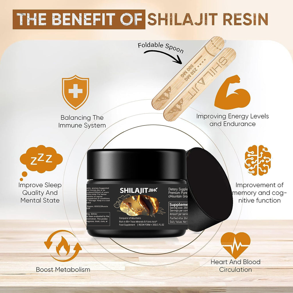 Resina pura de shilajit del Himalaya