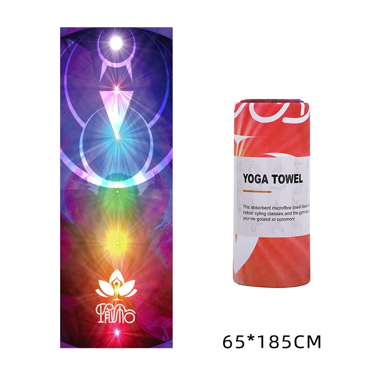 Toalla de microfibra para esterilla de yoga, 183 × 63 cm