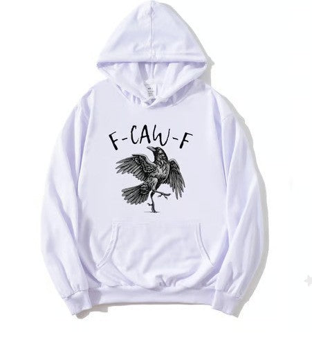 Sudadera con estampado de cuervo para hombre