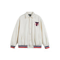 Streetwear Embroidered Printed Loose Casual Sport Jacket