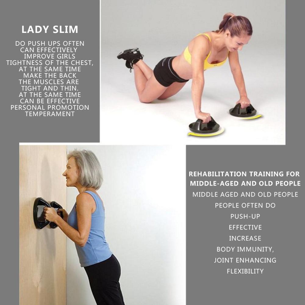 Dispositivo de fitness para abdominales y flexiones, equipo pequeño de entrenamiento muscular para el hogar, giratorio 360 grados, redondo