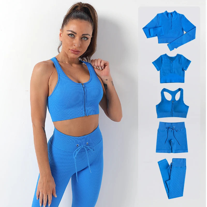 Conjunto deportivo de mujer con leggings de cintura alta