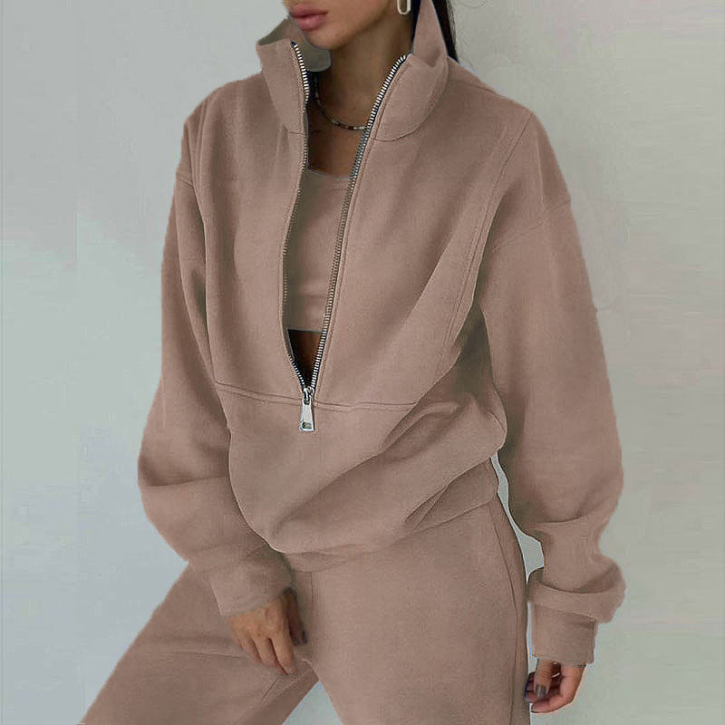 Conjunto deportivo de dos piezas con sudadera para mujer