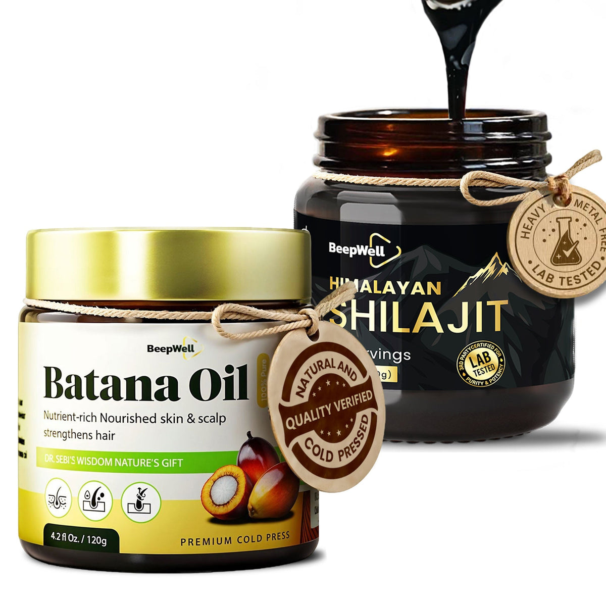 Simple Shilajit Resin & Batana Oil Combo-0